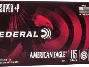 FEDERAL AE 38 SUPER +P 115GR - JHP 50RD 20BX/CS