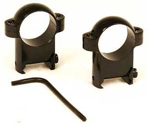 BURRIS HIGH 1" ZEE RINGS BLK