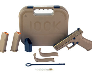 Glock 19X (V) 9mm 4.02 in Coyote FDE with Glock Night Sights and three 10-round magazines