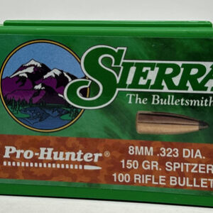 Sierra 8mm (.323 Dia) Reloading Bullets Pro Hunter SRAA2400 150 Grain Spitzer Soft Point 100 Pieces