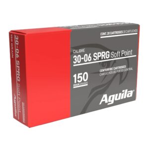 Aguila Ammunition 30-06 Springfield Rifle Ammo - 150 Grain | Soft Point | 20rd Box