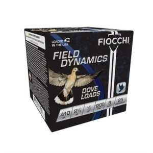 DOVE & QUAIL 410 BORE 2-1/2'' 1/2OZ #8 SHOT 25/BOX