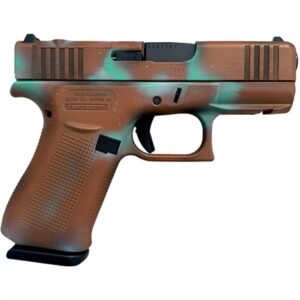 Glock 43X MOS 9mm Copper Patina 3.41 inch barrel pistol with two 10-round magazines