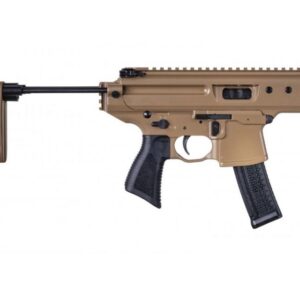 Sig Sauer MPX Copperhead 9mm 3.5-inch pistol in coyote finish with Pivoting Contour Brace