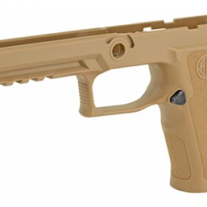 Sig Sauer P320 X-Series full-size medium grip module in coyote tan polymer