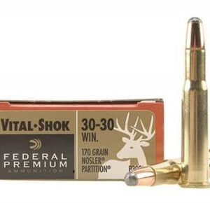 Federal 30-30 Win Ammunition Vital-Shok P3030D 170 Grain Nosler Partition 20 rounds