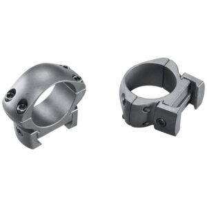Weaver 2-Piece Grand Slam Steel Top Mount Scope Rings 1" Medium Matte (Windage Adjustable)