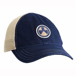 ICON PATH GARMENT WASHED TRUCKER HAT NAVY/KHAKI